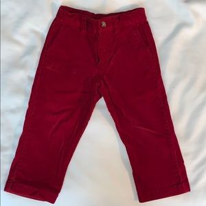 Vineyard Vine Red Corduroy Pants
